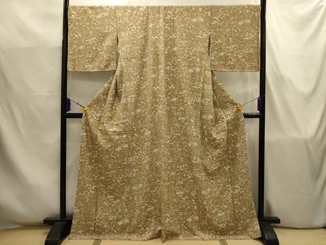 平和屋着物■上質な小紋 松竹梅風景文 正絹 逸品 AABJ7763sx