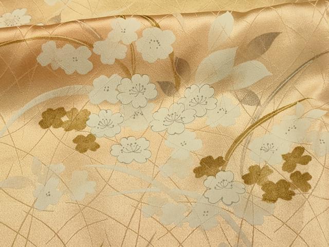 平和屋着物■上質な小紋 草花文 暈し染め 正絹 逸品 AABJ7775sx