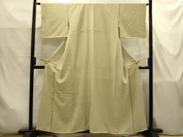 平和屋着物■豪華色留袖 流水草花地紋 蒸栗色 正絹 逸品 AABJ7780sx