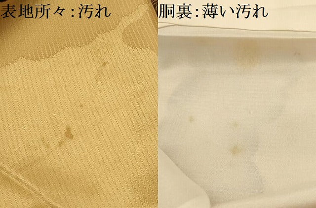 平和屋着物■上質な小紋 雲取風景文 金彩 正絹 逸品 AABJ7784sx