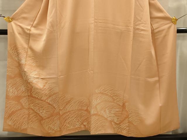 平和屋着物■訪問着 地紙重ね草花文 正絹 逸品 AABJ7790sx