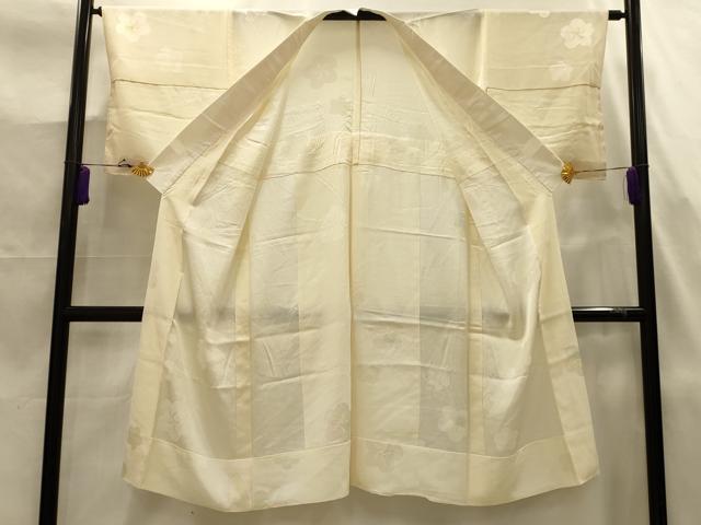 平和屋着物■長襦袢 無双仕立て 絞り 舞梅文 正絹 逸品 AABJ7844sx