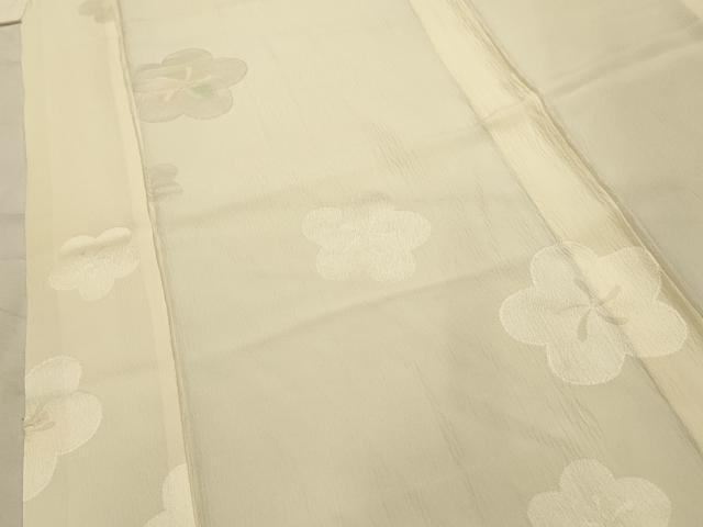 平和屋着物■長襦袢 無双仕立て 絞り 舞梅文 正絹 逸品 AABJ7844sx
