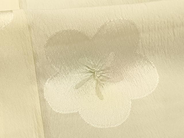 平和屋着物■長襦袢 無双仕立て 絞り 舞梅文 正絹 逸品 AABJ7844sx