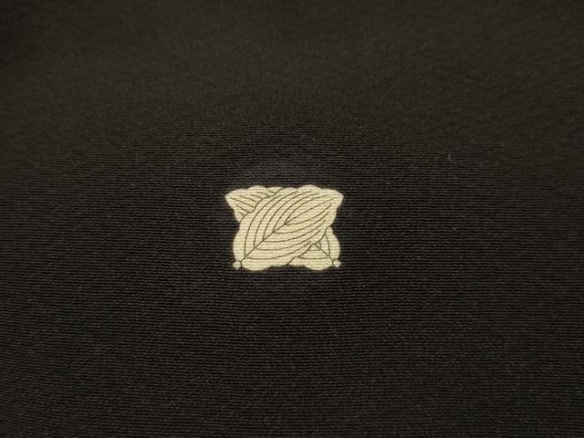 平和屋着物■豪華黒留袖 飛鶴浜松文 金彩 正絹 逸品 AABJ7853sx
