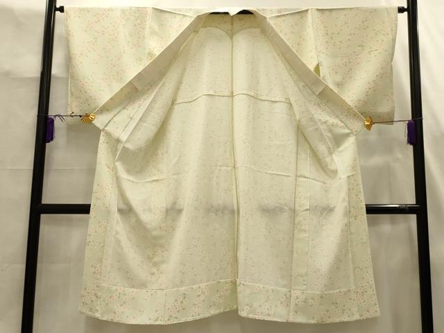 平和屋着物■長襦袢 無双仕立て 草花文 正絹 逸品 AABJ7865sx