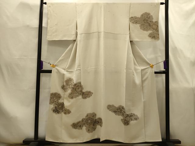 平和屋着物■訪問着 君取花文 竹屋町刺繍 金糸 金彩 正絹 逸品 AABJ7867sx