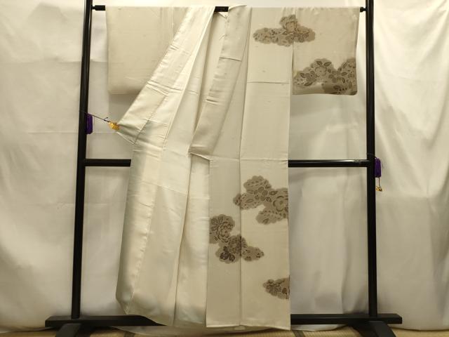 平和屋着物■訪問着 君取花文 竹屋町刺繍 金糸 金彩 正絹 逸品 AABJ7867sx