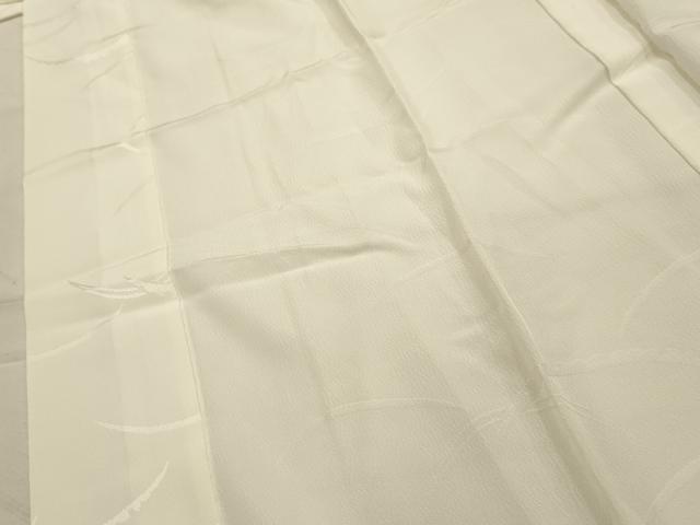 平和屋着物■長襦袢 無双仕立て 雪芝文 生成り色 正絹 逸品 AABJ7875sx