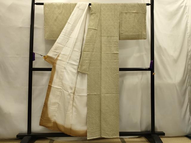 平和屋着物■大変加工の良い総絞り小紋 正絹 逸品 AABJ7889sx