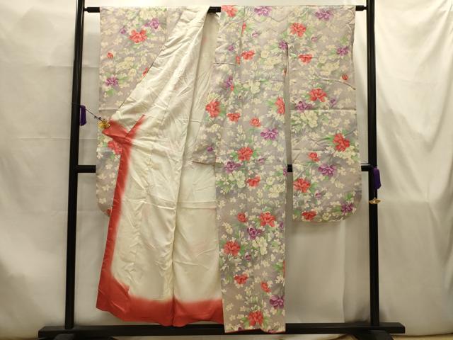 平和屋着物■豪華振袖 流水花文 金彩 正絹 逸品 AABJ7890sx