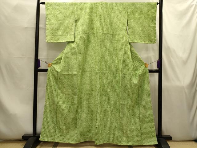 平和屋着物■大変加工の良い総絞り小紋 正絹 逸品 AABJ7891sx
