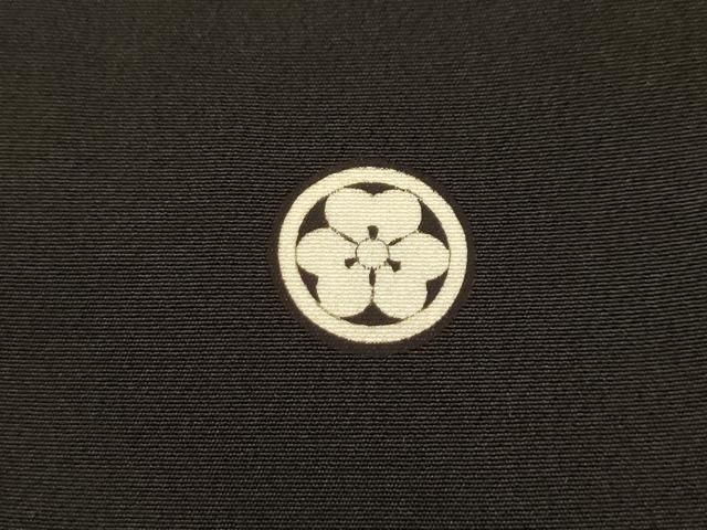 平和屋着物■豪華黒留袖 駒刺繍 花車文 金銀彩 正絹 逸品 AABJ7895sx
