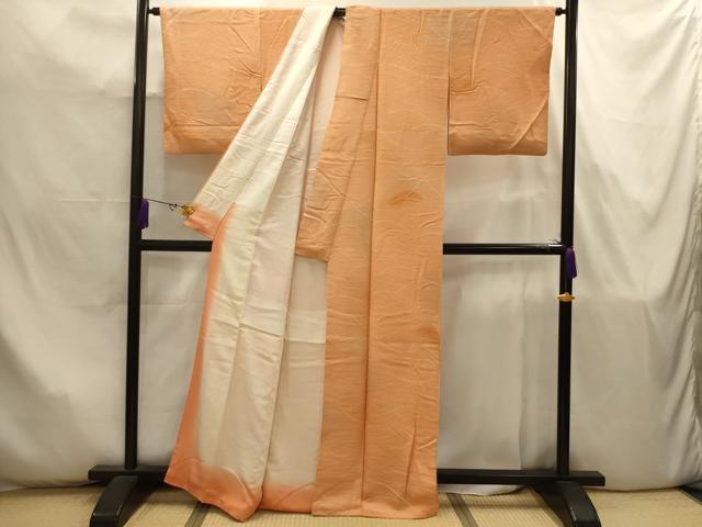 平和屋着物■上質な小紋 芝文 暈し染め 正絹 逸品 AABJ7915sx