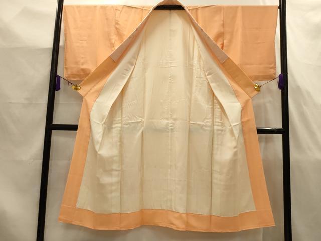平和屋着物■長襦袢 袷 麻の葉文様 洗える着物 半衿刺繍 AABJ7923sx