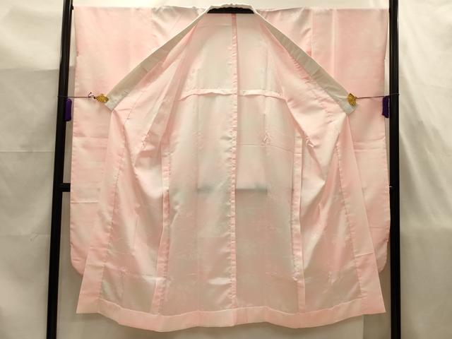 平和屋着物■振袖用長襦袢 無双仕立て 流水花文 暈し染め 洗える着物 AABJ7925sx