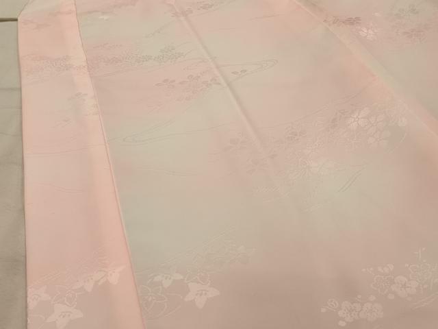 平和屋着物■振袖用長襦袢 無双仕立て 流水花文 暈し染め 洗える着物 AABJ7925sx