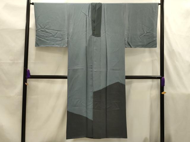 平和屋着物■男性 長襦袢 袷 絞り 扇面文 金彩 洗える着物 AABJ7926sx