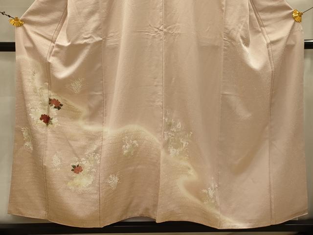 平和屋着物■訪問着 刺繍 花車文 暈し染め 金糸 金彩 正絹 逸品 AABJ7943sx