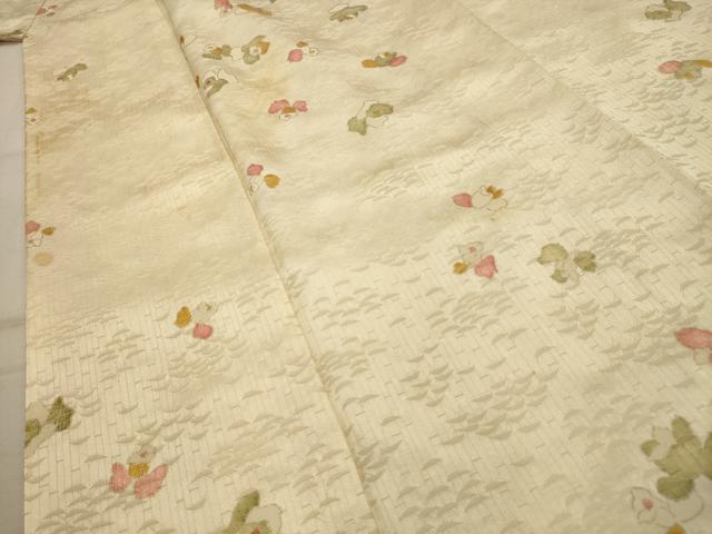 平和屋着物■上質な小紋 舞花文 金彩 正絹 逸品 AABJ7947sx