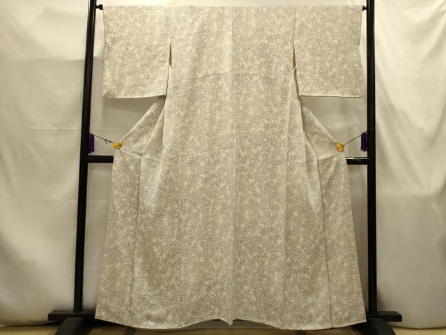平和屋着物■上質な小紋 枝葉文 正絹 逸品 AABJ7949sx