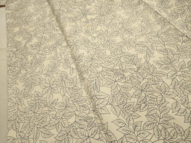 平和屋着物■上質な小紋 枝葉文 正絹 逸品 AABJ7949sx