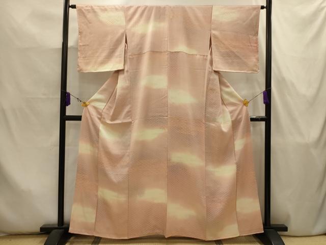 平和屋着物■上質な小紋 霞取吉祥文 暈し染め 正絹 逸品 AABJ7968sx