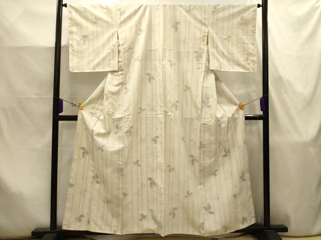 平和屋着物■上質な紬 舞葉文 正絹 逸品 AABJ7969sx