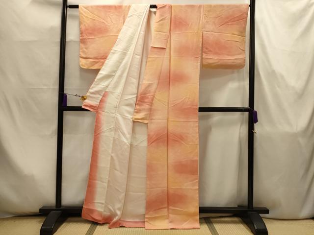 平和屋着物■上質な小紋 青海波 暈し染め 正絹 逸品 AABJ7975sx