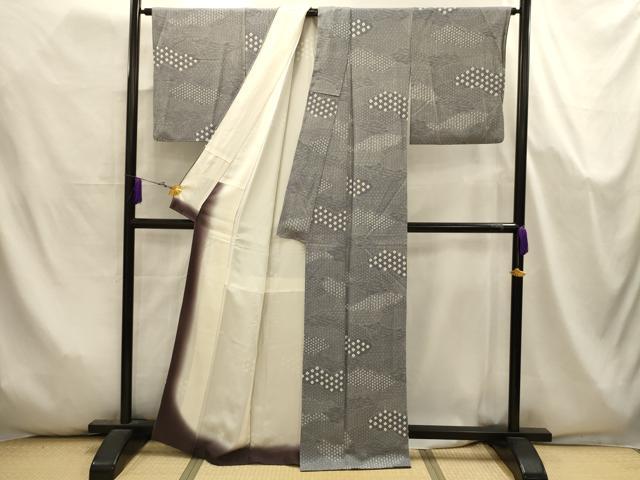 平和屋着物■上質な小紋 絞り 雲取吉祥文 正絹 逸品 AABJ7999sx