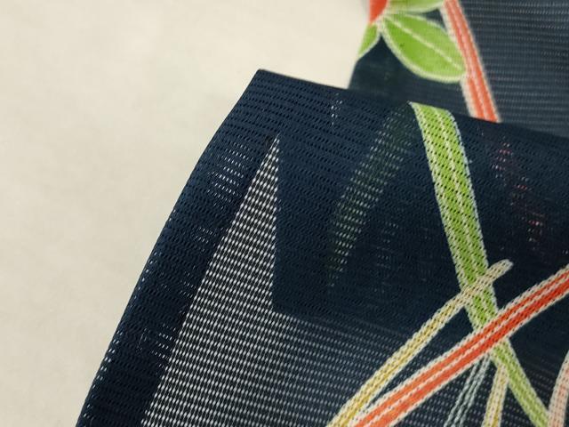 平和屋着物*夏物 小紋 絽 草花文 洗える着物 未使用 AABJ8012jd