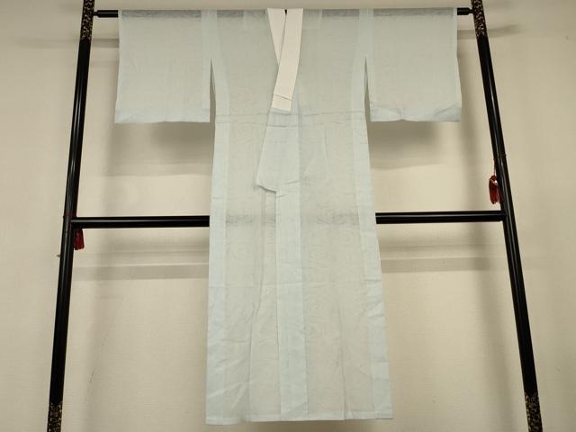 平和屋着物*夏物 長襦袢 渦紋紗 藍白色 AABJ8021jd