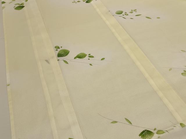 平和屋着物*夏物 小紋 絽 枝葉文 暈し染め 洗える着物 AABJ8055jd