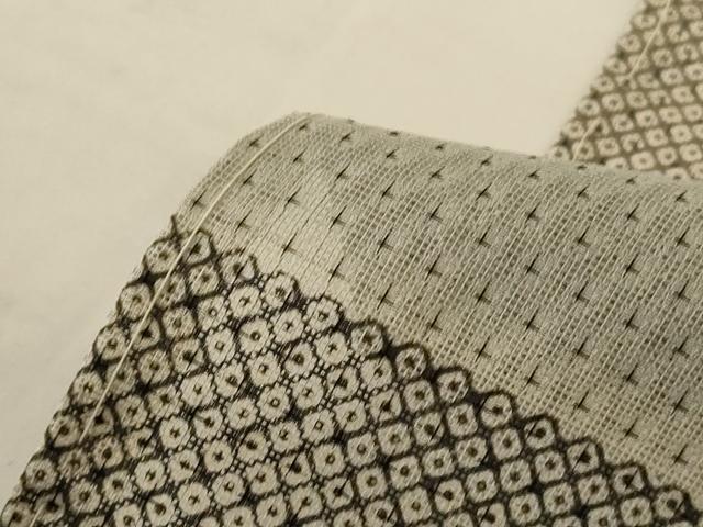 平和屋着物*夏物 訪問着 紗 鹿の子横段文 仮絵羽 正絹 逸品 未使用 AABJ8059jd