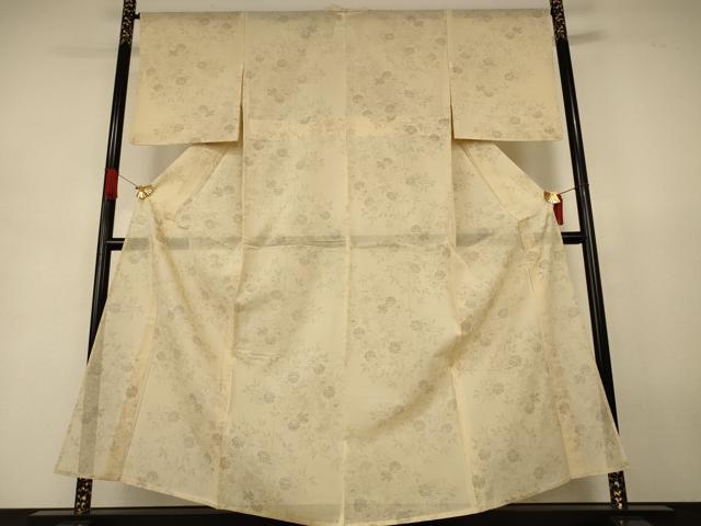 平和屋着物*夏物 本場大島紬 夏大島 草花文 正絹 逸品 AABJ8064jd