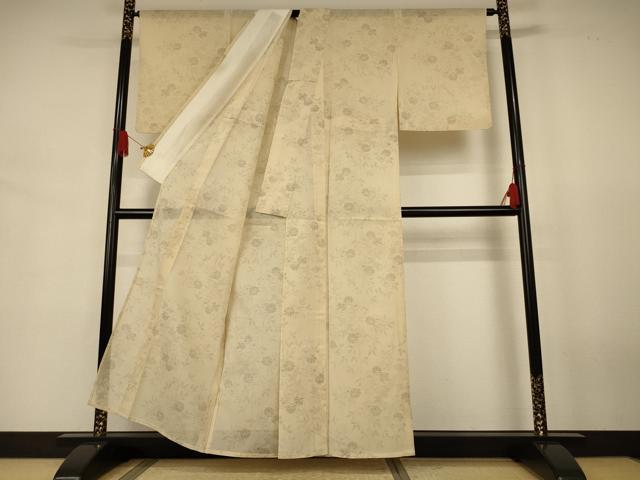 平和屋着物*夏物 本場大島紬 夏大島 草花文 正絹 逸品 AABJ8064jd