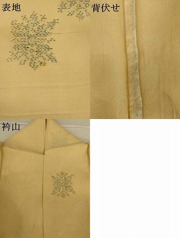 平和屋着物*夏物 紗紬 幾何学文様 正絹 逸品 AABJ8069jd