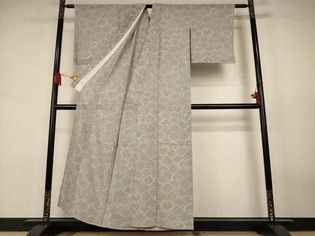 平和屋着物*夏物 小紋 絽 花尽くし 正絹 逸品 AABJ8089jd