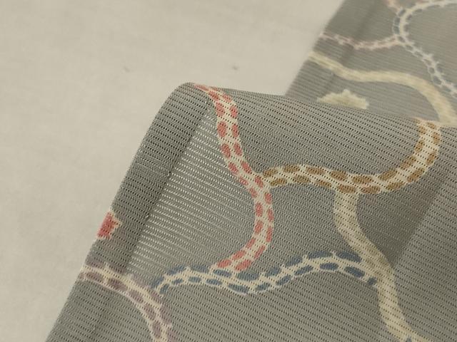 平和屋着物*夏物 小紋 絽 花尽くし 正絹 逸品 AABJ8089jd