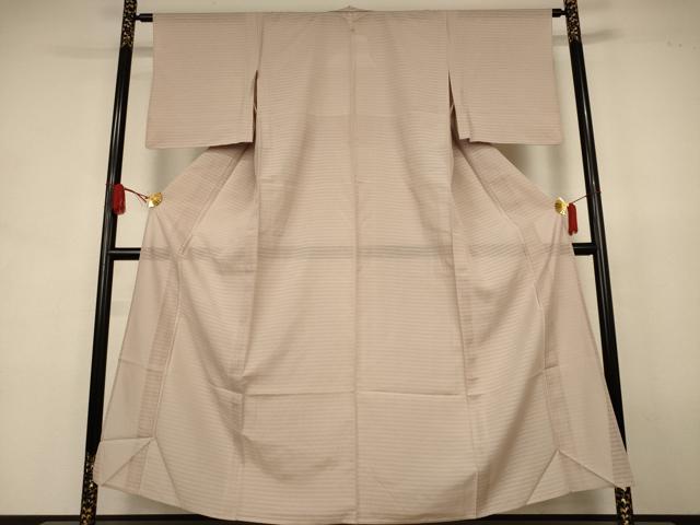 平和屋着物*夏物 色無地 変わり絽 枯野色 正絹 逸品 AABJ8123jd