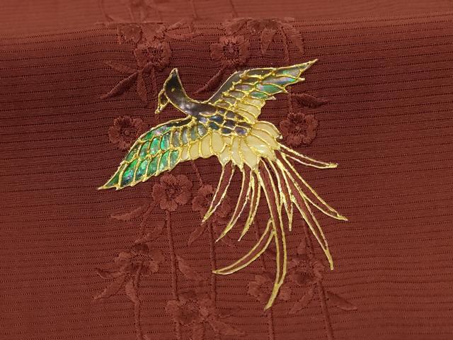 平和屋着物*夏物 訪問着 絽 螺鈿 刺繍 鳳凰花文 金彩 正絹 逸品 AABJ8128jd