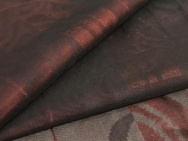 平和屋着物*夏物 小紋 紗 幾何学文様 正絹 逸品 AABJ8138jd
