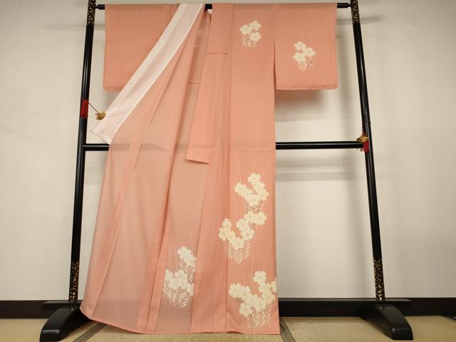 平和屋着物*夏物 訪問着 絽 草花文 正絹 逸品 未使用 AABJ8141jd