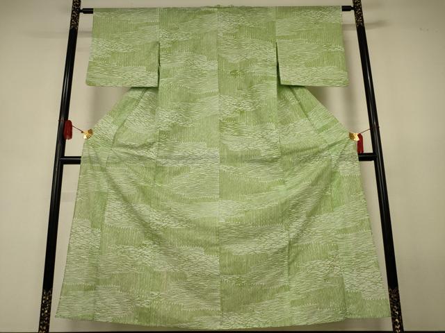 平和屋着物*夏物 小紋 絽 敷松葉 洗える着物 AABJ8144jd