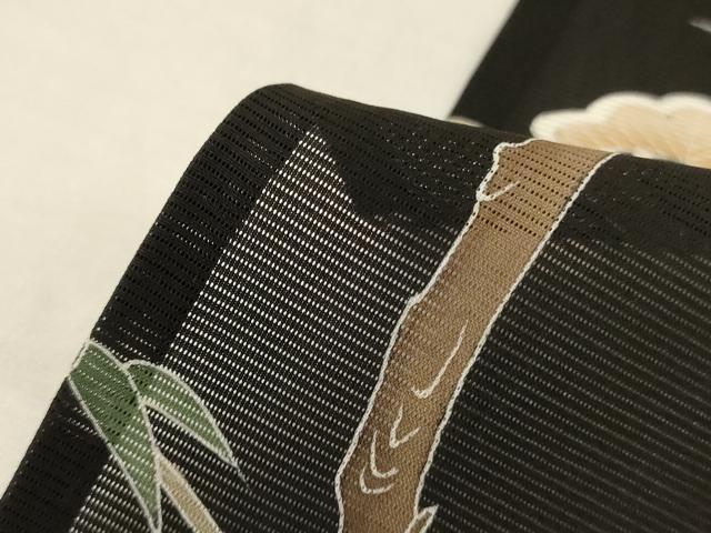平和屋着物*夏物 黒留袖 絽 束ね熨斗花文 鶴 正絹 逸品 AABJ8154jd