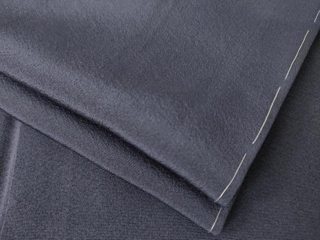 平和屋着物●上質な色無地 作家物 青褐色 正絹 逸品 未使用 AABJ8163ck