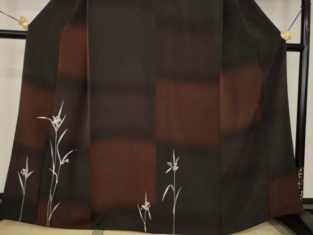 平和屋着物●訪問着 草花文 暈し染め 健勝苑扱い 正絹 逸品 AABJ8199ck