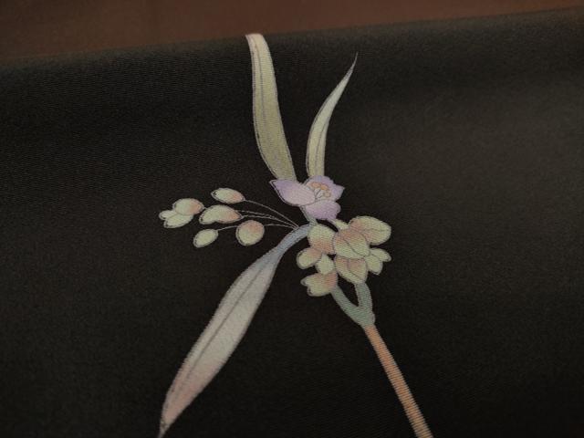 平和屋着物●訪問着 草花文 暈し染め 健勝苑扱い 正絹 逸品 AABJ8199ck