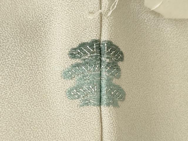平和屋着物●訪問着 総刺繍 色紙重ね花鳥文 正絹 逸品 AABJ8209ck