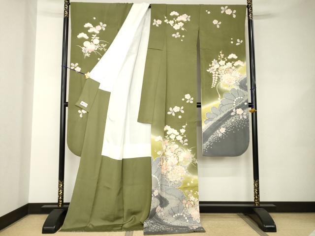 平和屋着物●豪華振袖 駒刺繍 花鼓文 やまと誂製 ロング丈 正絹 逸品 AABJ8217ck